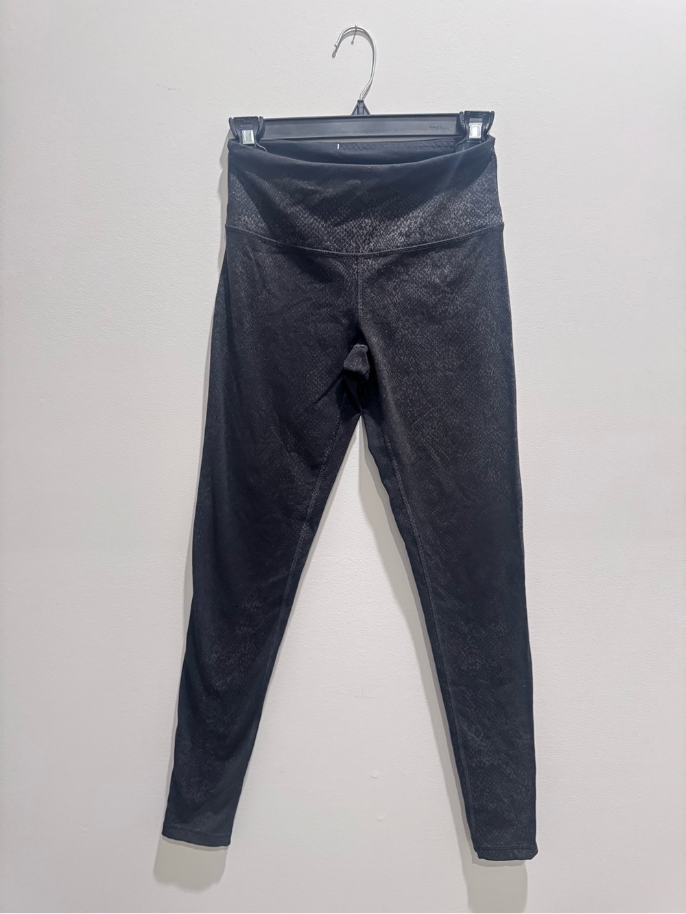 Victoria's Secret Black Textured High-Rise Leggings